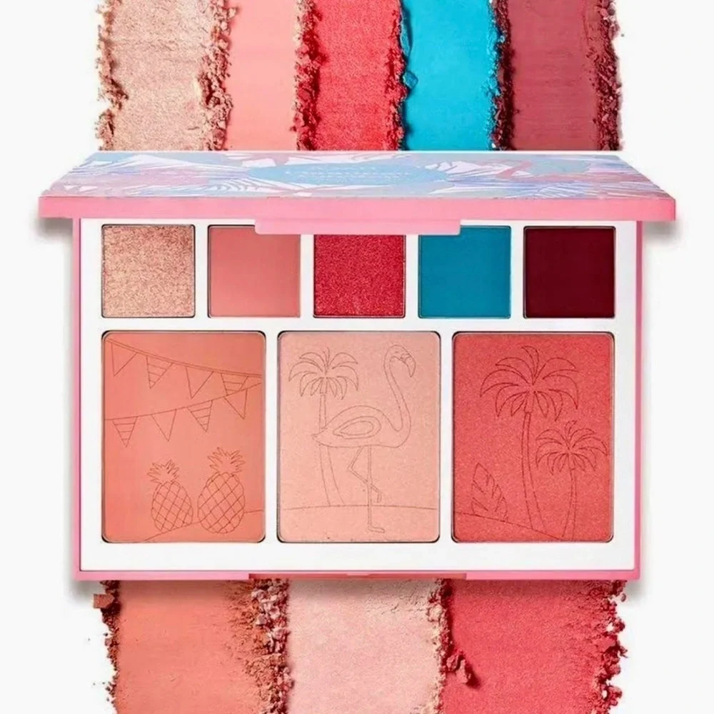 JOAH Flamingo Garden Eyeshadow Palette - Pink, Red, Brown Shades